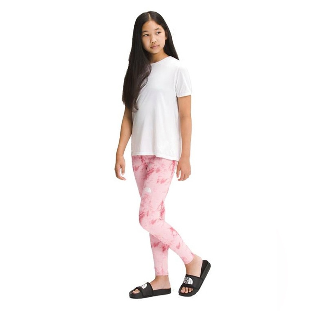The North Face Pink Tie-Dye Girls Leggings Size M (10/12)